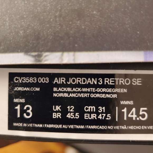 Air jordan 3 animal instinct 2.0 size 13 ds - Picture 1 of 4